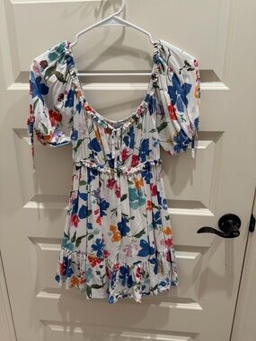 Cake for dinner floral mini dress